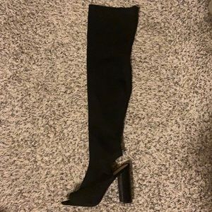 Black Steve Madden Knee High Boots
